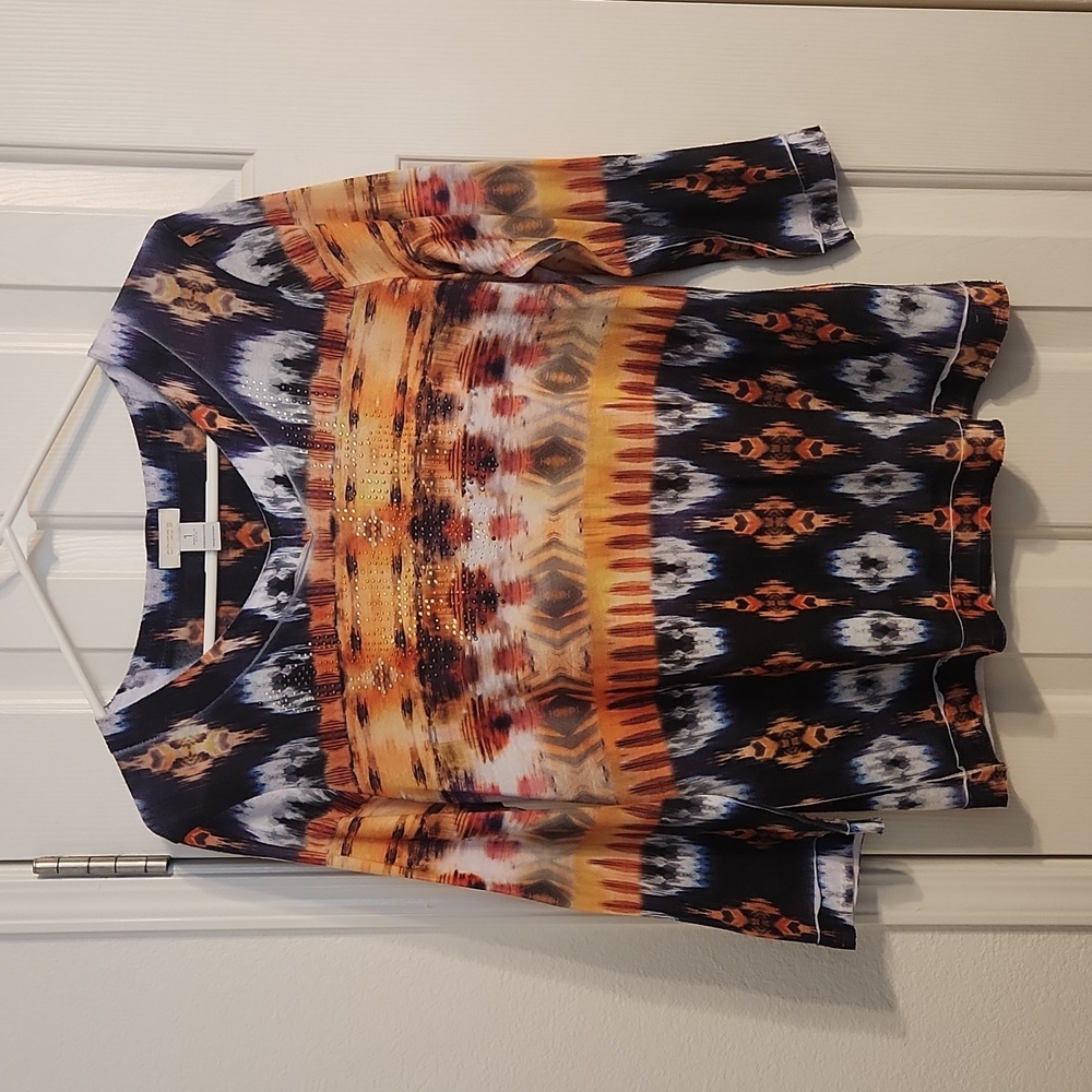 Chico's Multicolor Sequence Top